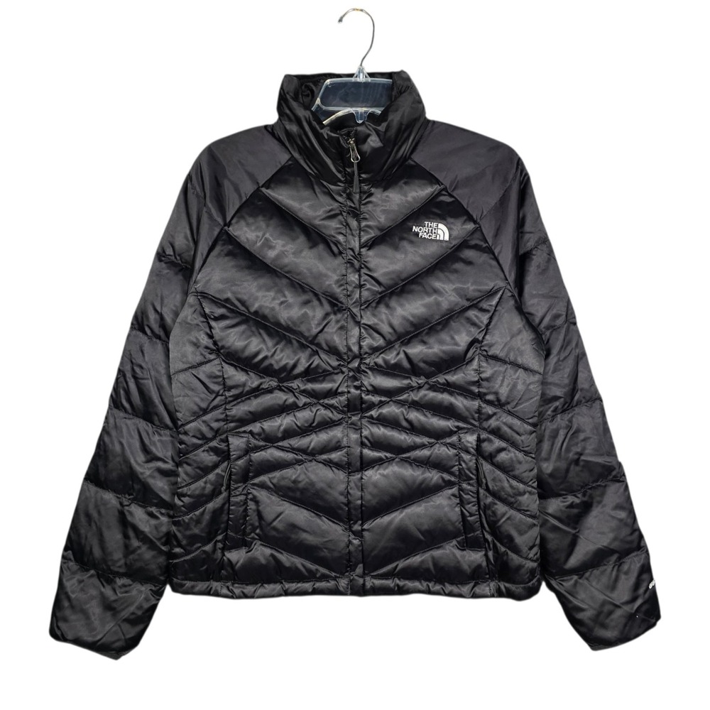 North Face Jacket Womens Medium 550 Quilted Goose Down‎ Puffer Black Aconcagua